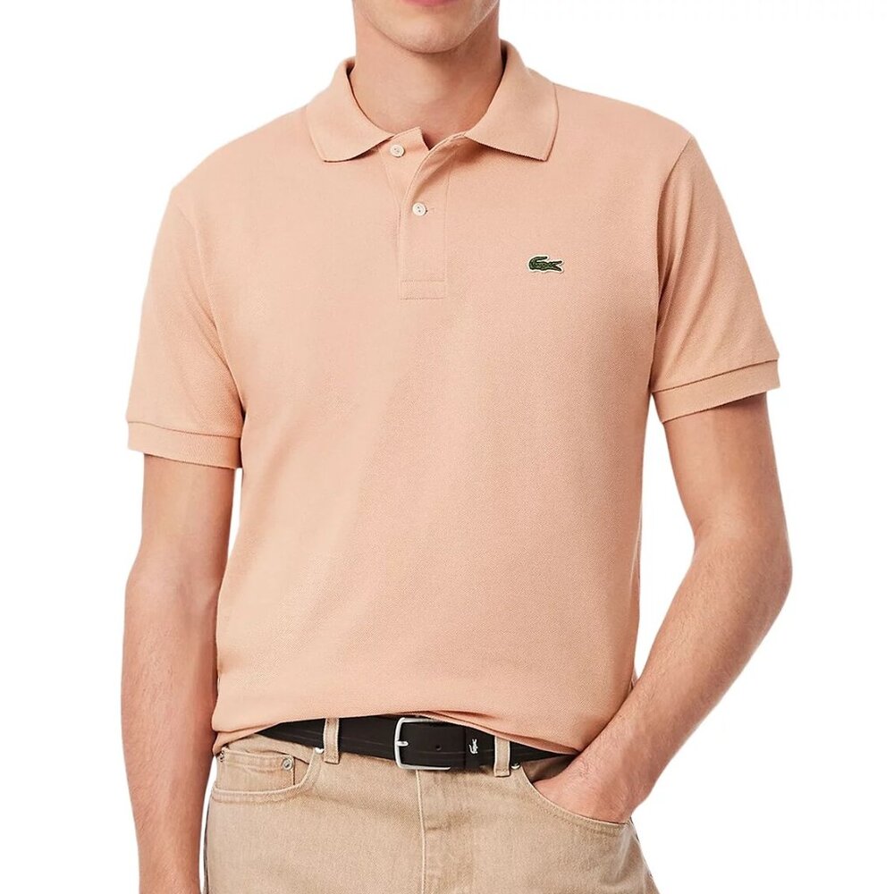 Lacoste Mens Size XL Latte Beige Petit Pique Cotton Polo Shirt L1212 NWT $110